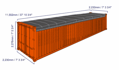 40' OPEN TOP CONTAINER